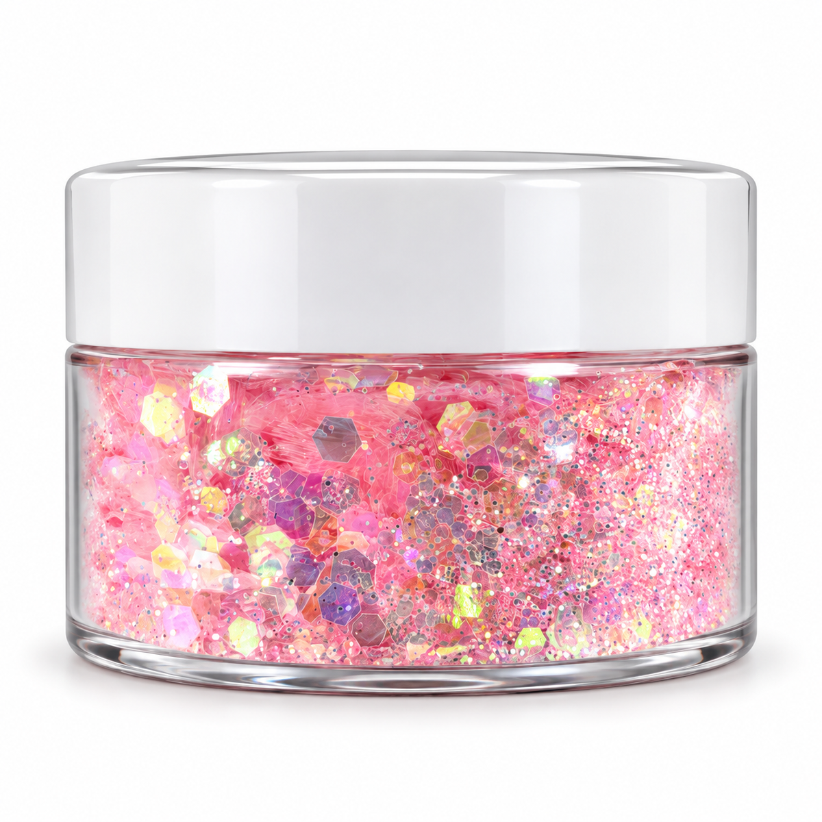 BLUSH CRYSTAL.            Translucent Glitter – Iridescent Nail Glitter for Acrylic Nails – 1 oz