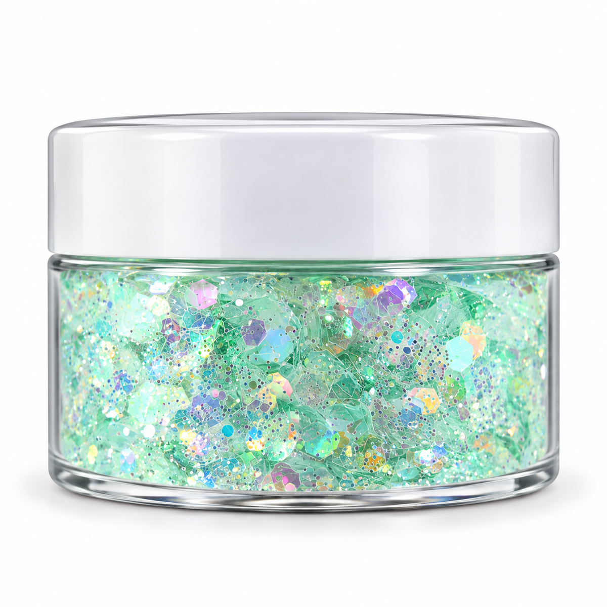 MINT MIRAGE                        Translucent Glitter – Iridescent Nail Glitter – 1 oz
