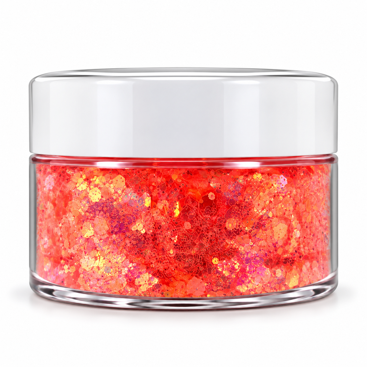 TANGERINE GLOW.          Translucent Glitter – Iridescent Nail Glitter for Acrylic Nails – 1 oz