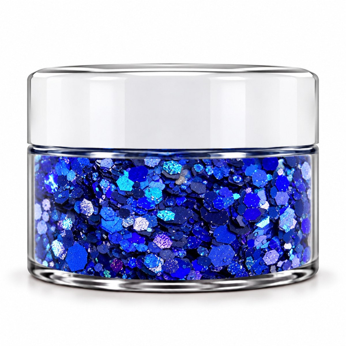 ELECTRIC SAPPHIRE.     Holographic Glitter – Mixed Size Nail Glitter for Acrylic Nails – 1 oz